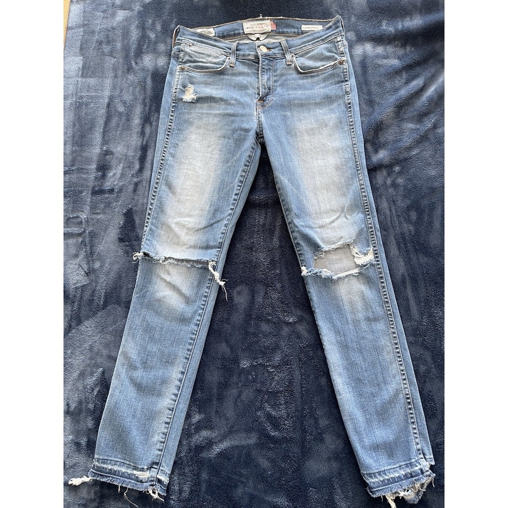 Lucky Brand Women Ankle Skinny‎ Jeans Size 2 Made USA White Oak Cone Denim 26x26